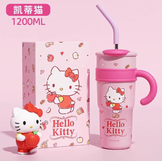 Hello Kitty Pink Cup Stainless Steel 40oz Tumbler