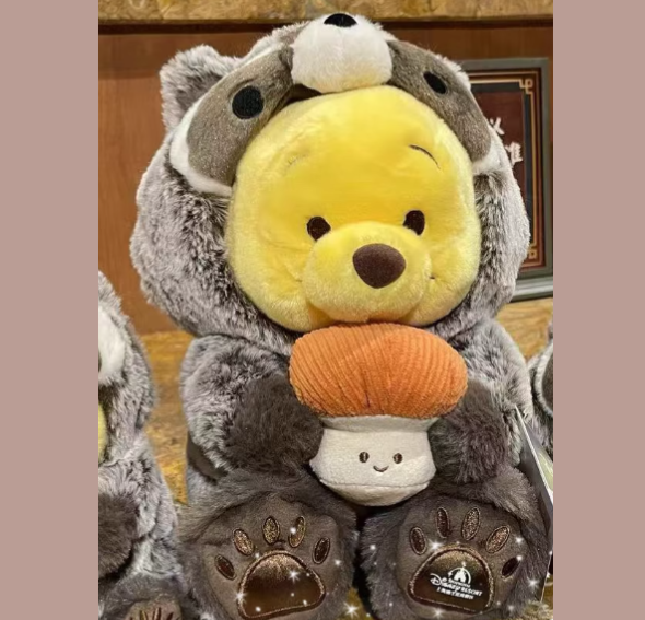 Disney Shanghai 2024 Raccoon Winnie The Pooh Plush Doll