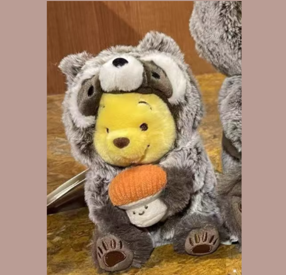 Disney Shanghai 2024 Raccoon Winnie The Pooh Plush Doll