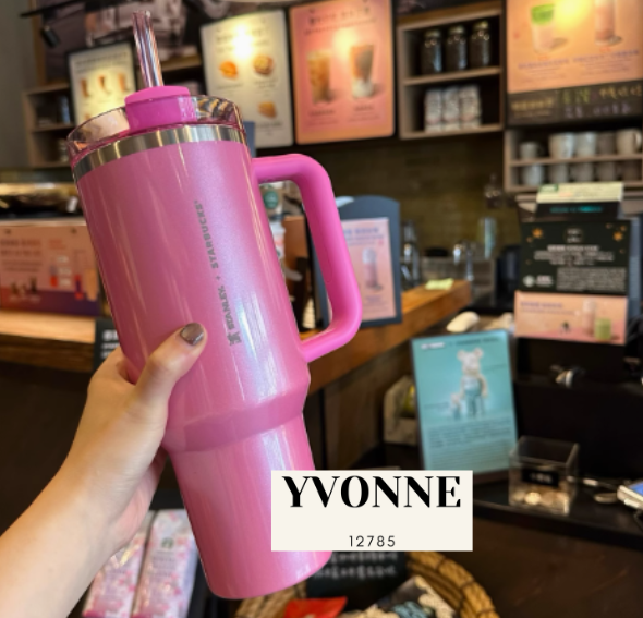 PRE-ORDER Starbucks X Stanley Taiwan 2025 Cherry Blossom Sakura Collection 40oz Pink Straw Cup Tumbler&nbsp;