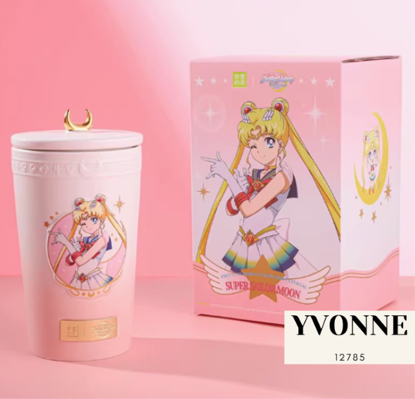 Sailor Moon Ceramic Cup With Lid China Exclusive