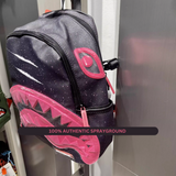 Sprayground Backpack Sakura Shockwave Pink DLX Shark Books Laptop