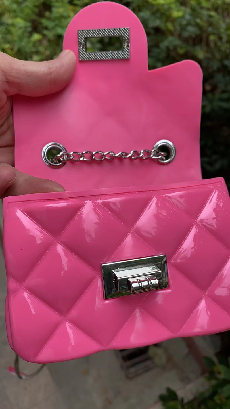 Miniso Barbie Series Pink Jelly Mini Bag Fashion Style
