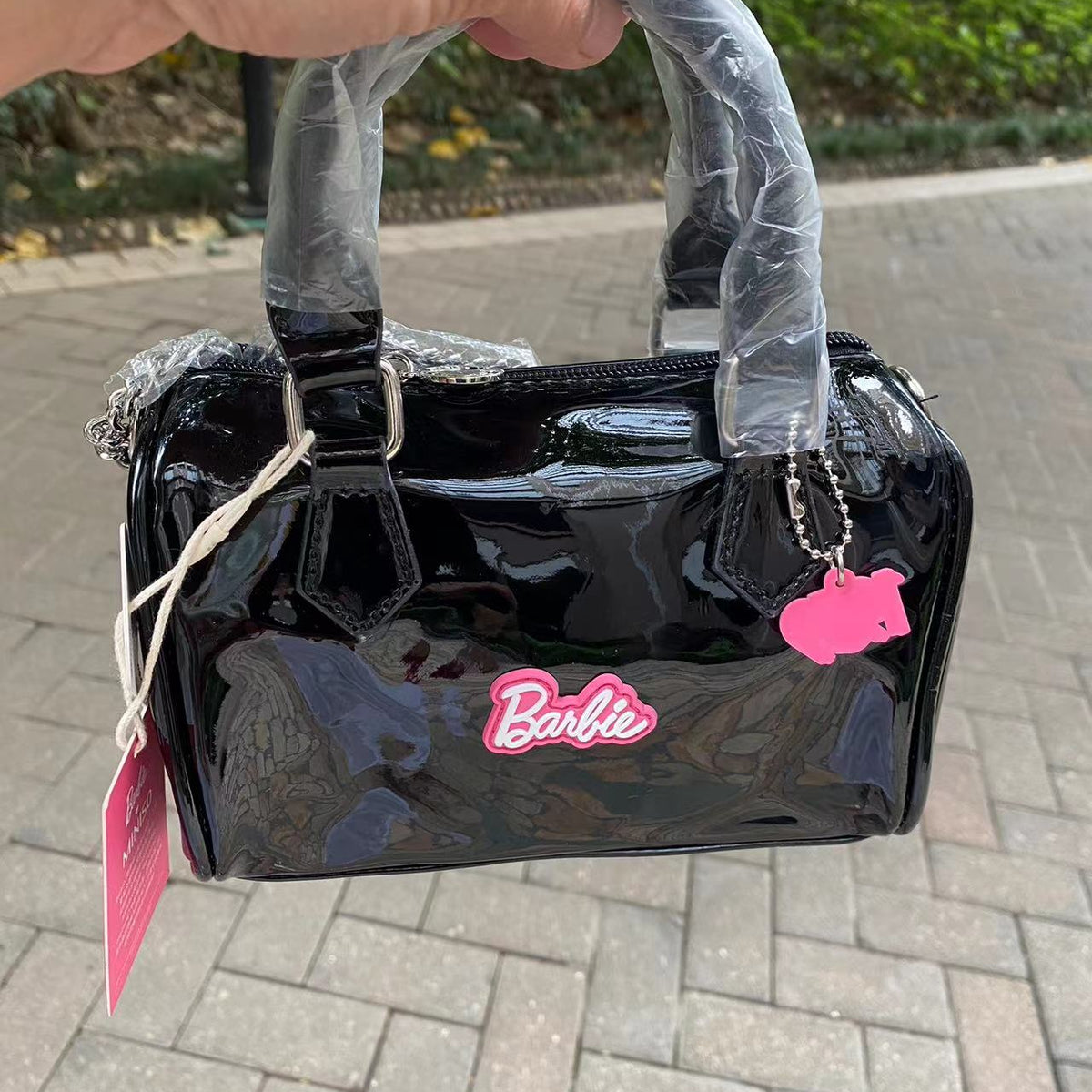 Miniso Barbie Series Black Barbie Crossbody Bag Fashion Style