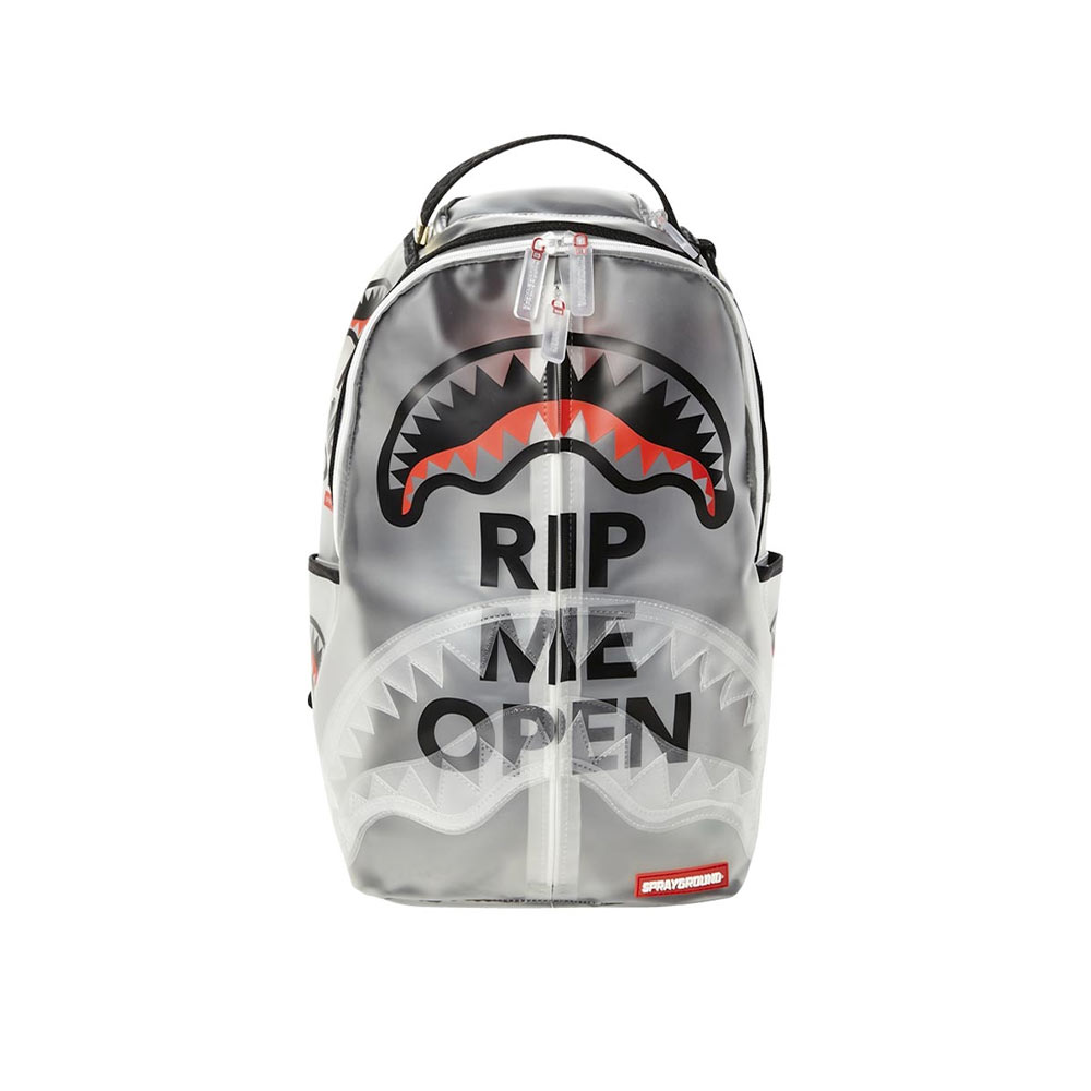 Sprayground Rip Me Open Transparent Vinyl Shark Backpack