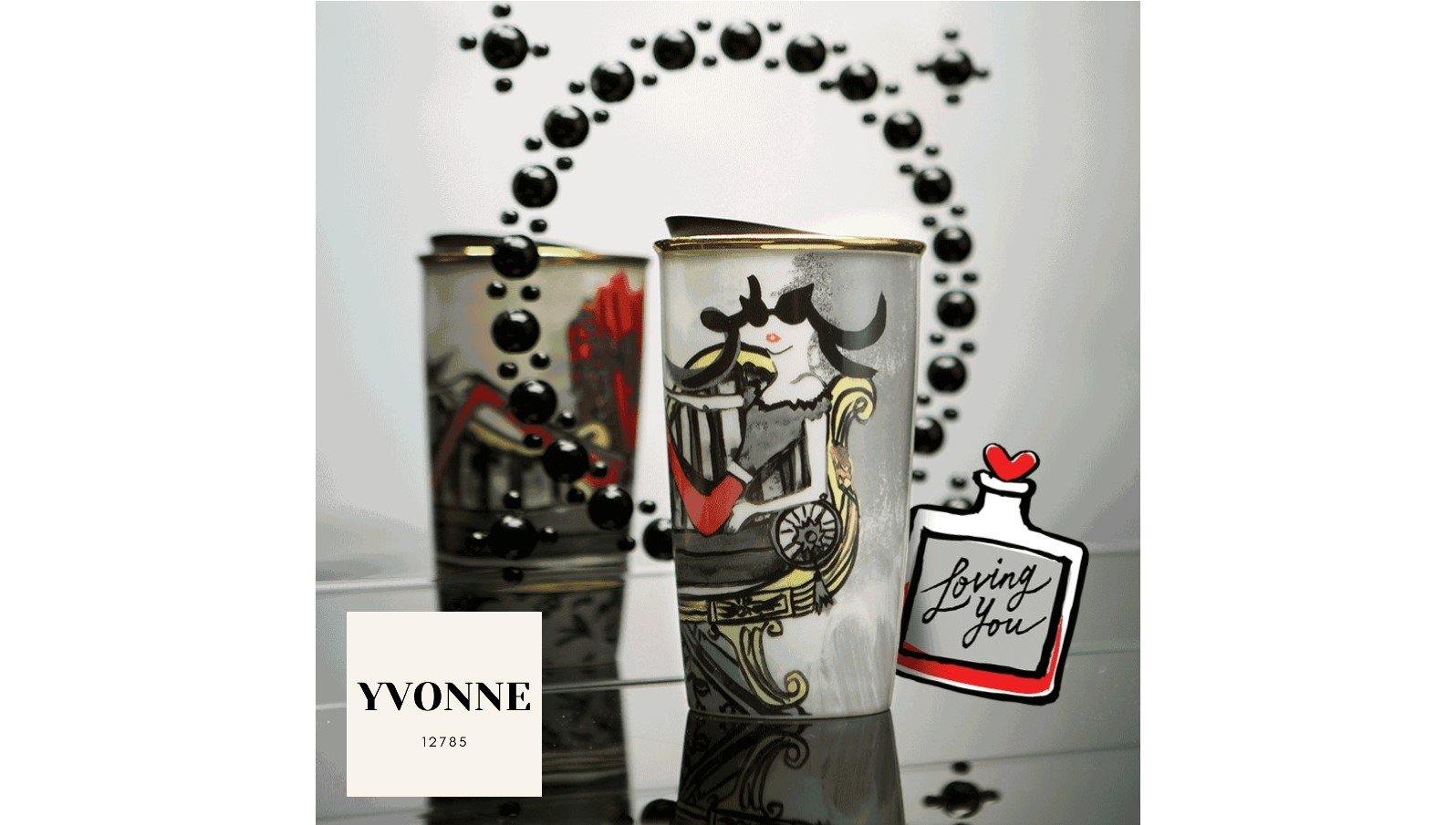 Starbucks 2017 Collaboration Illustration Ceramic Mug - Yvonne12785
