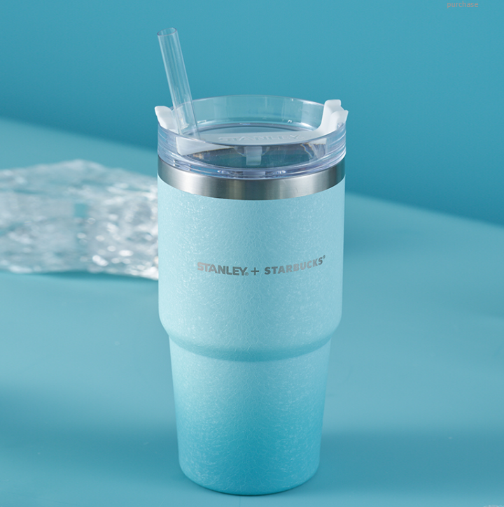 Starbucks x Stanley Gradient Blue Glitter Stainless Steel Straw