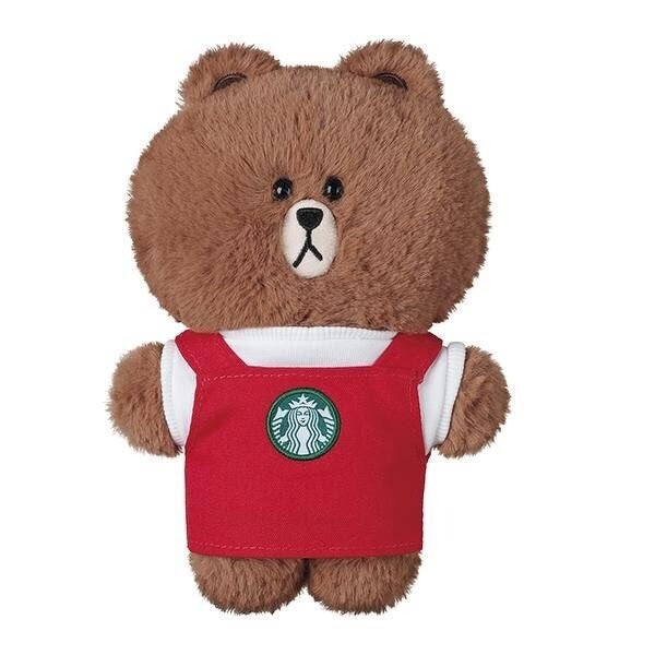 Starbucks 2021 Taiwan Red Apron Plush Bear