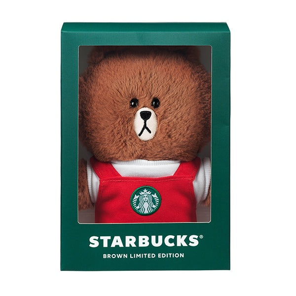 Starbucks 2021 Taiwan Red Apron Plush Bear