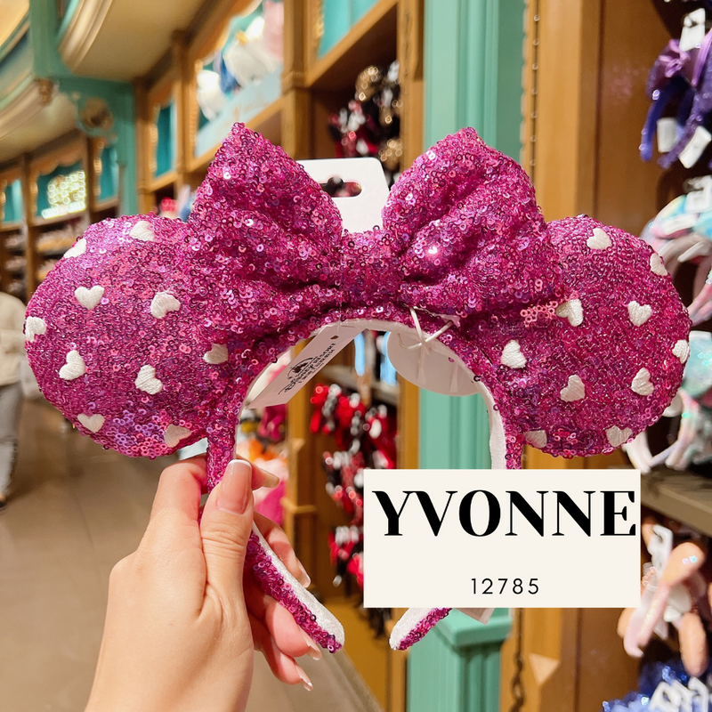 Shanghai Disneyland - Red Sequined Hearts Minnie Ears Headband - Preor –  Minka's Disney Store