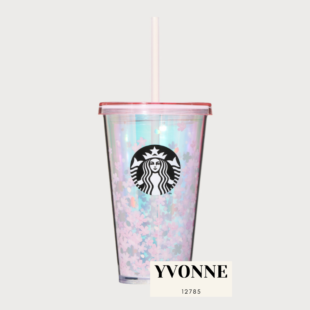 PRE ORDER Starbucks 2023 China 16oz Pink Gradient Cherry Blossom Stain