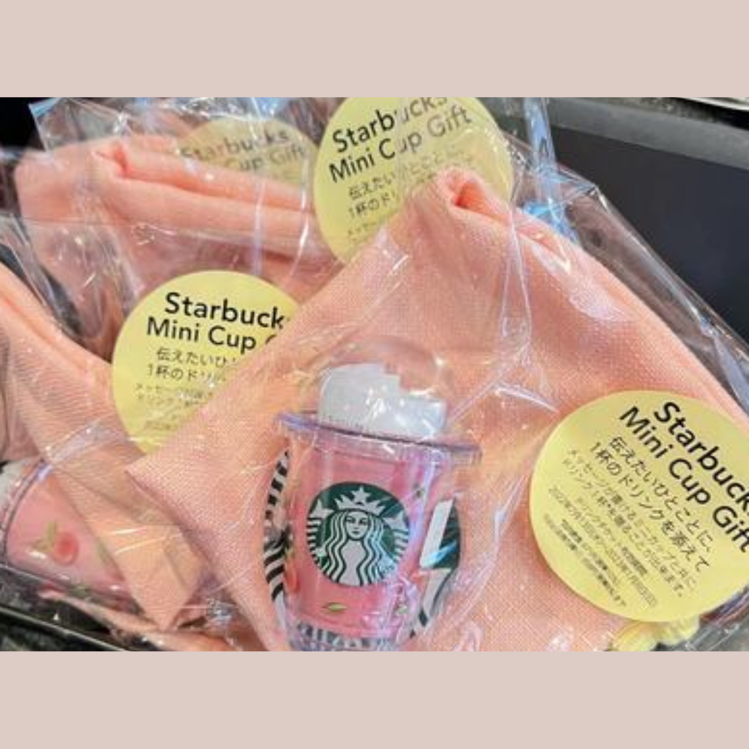 STARBUCKS JAPAN Mini Cup Gift Set, New with Pouch