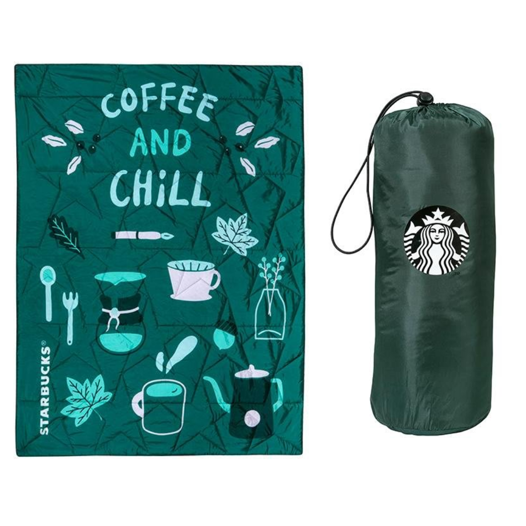 Pre Order Starbucks Taiwan Autumn Star Warm Green Blanket