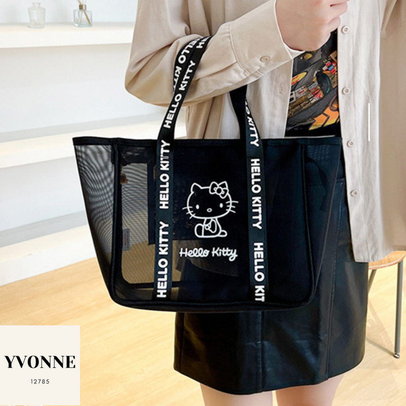 Hello Kitty Transparent Bag Women's Hand Bag Fashion Style Waterproof –  Yvonne12785