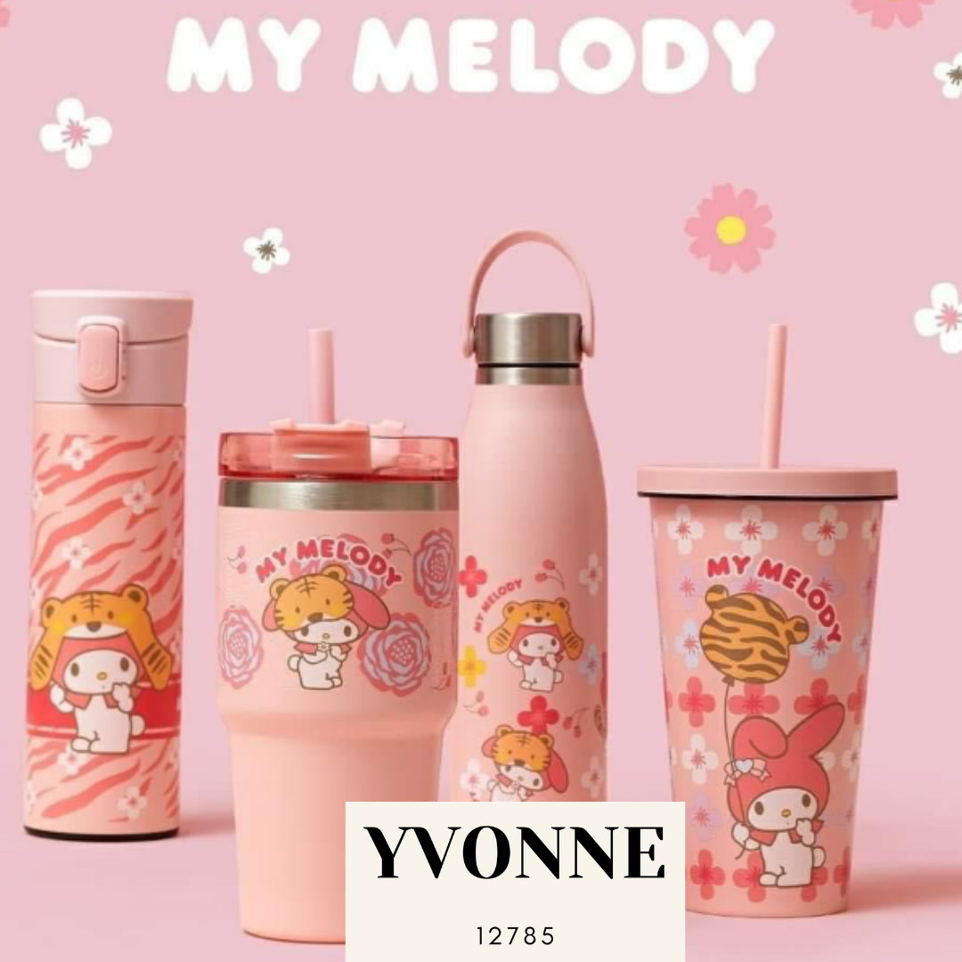My Melody Floral Milk Carton Water Bottle