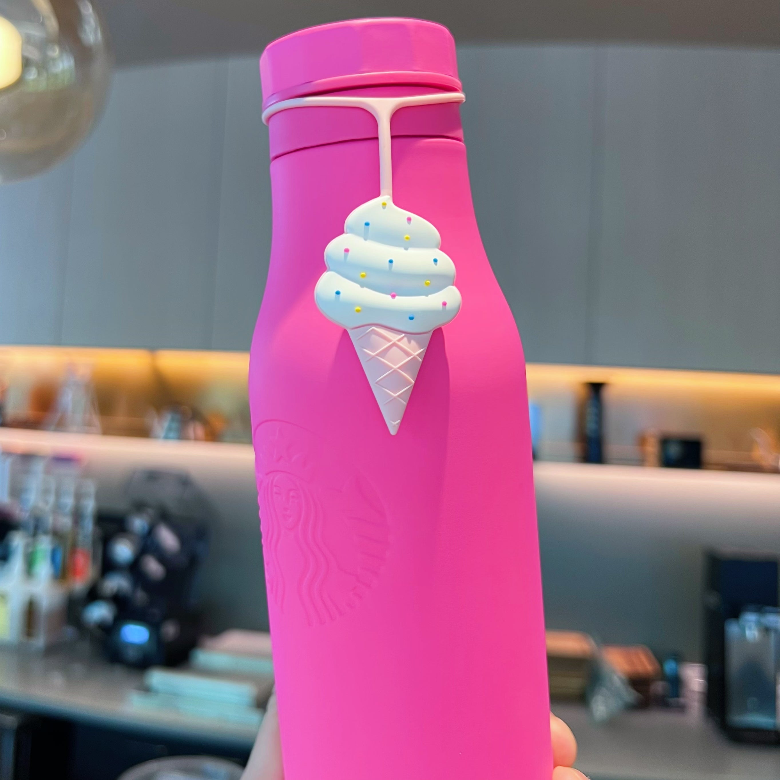 Starbucks shops CorkCicle Soft Touch Summer Yellow/Pink SS Kettle Water Bottle, Taiwan