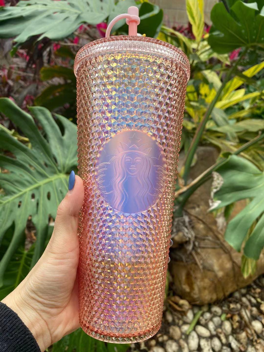 Starbucks 2021 Pale Rose Gold & Year of the Ox Studded Tumbler Set NEW! -  READ