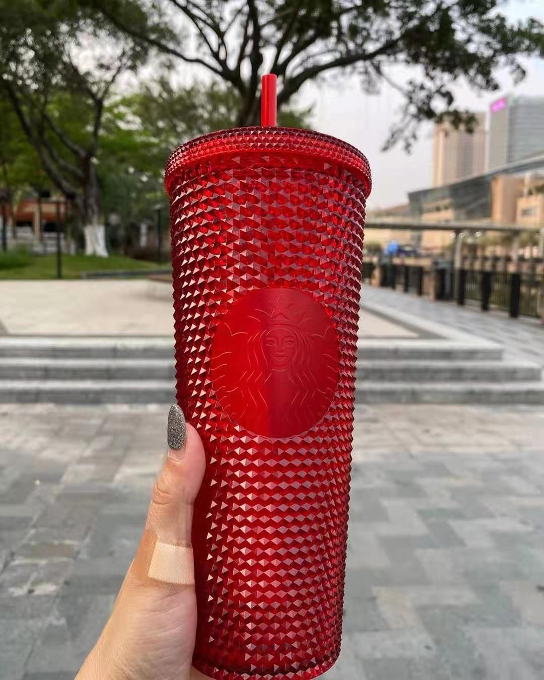Starbucks China Red Studded Tumbler Cup