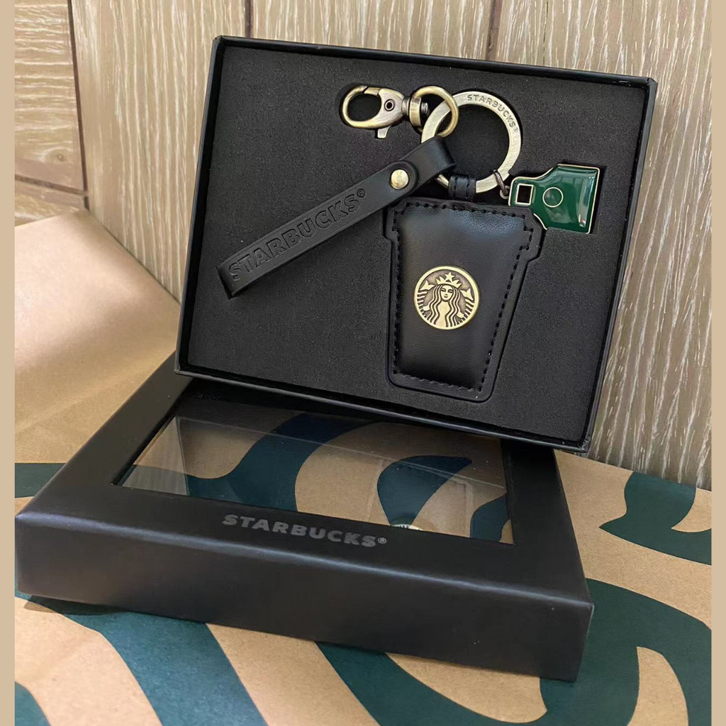 Starbucks key chain and ID/Credit Card/Bus Pass Holder 1 pc Set