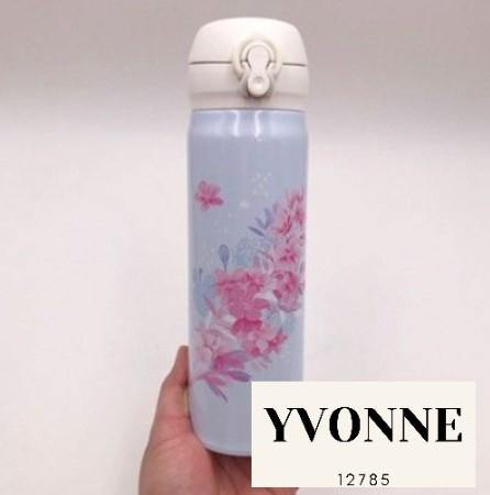 Starbucks China 2020 Cherry Blossom Light Blue Cup Stainless Steel 17oz Bottle - Yvonne12785