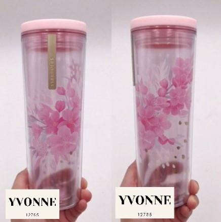 Starbucks China 2020 Cherry Blossom Pink Plastic Cup 16oz - Yvonne12785
