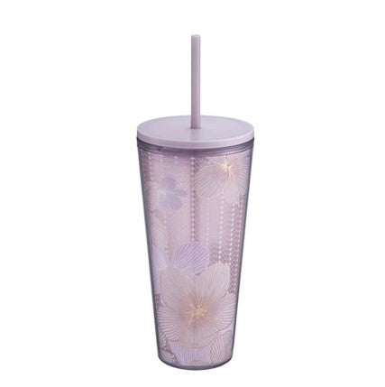 PRE ORDER Sakura Taiwan Plastic 20oz Tumbler Pink Straw Cup