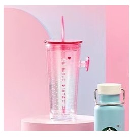 US$ 61.99 - Starbucks 2022 Korea Valentine's Day Pink Two Lid Stainless  Steel Tumbler - m.