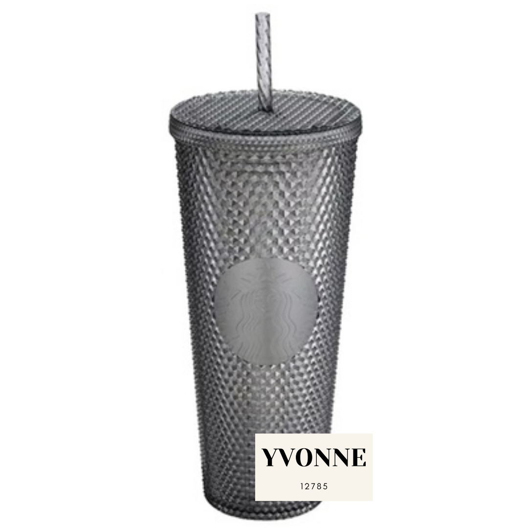 PRE ORDER 2022 Taiwan Bling Grey Studded 24oz Studded Tumbler