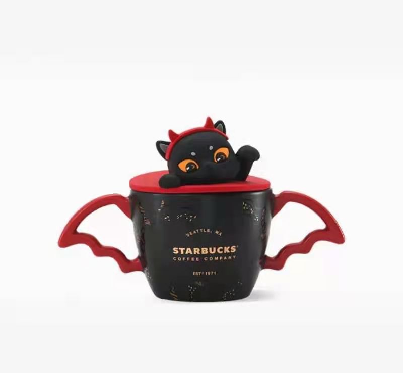 Starbucks 2021 China Halloween Cool Black 12oz Stainless Steel Wings B –  Yvonne12785