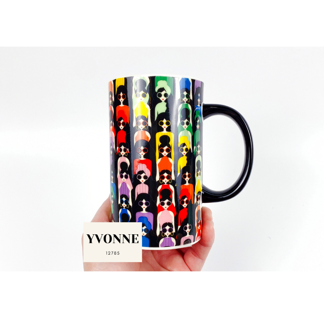 Starbucks Taiwan 2021 Alice + Olivia AO Rainbow Ceramic Coffee Mug 12oz Cup