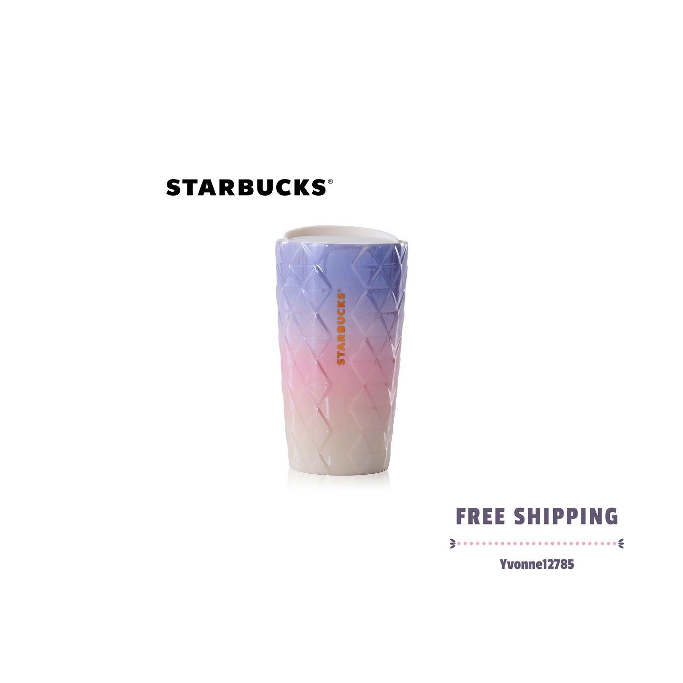 Starbucks 2020 China Single's Day Purple Aurora Dazzle 12oz Ceramic Gradient Cup - Yvonne12785