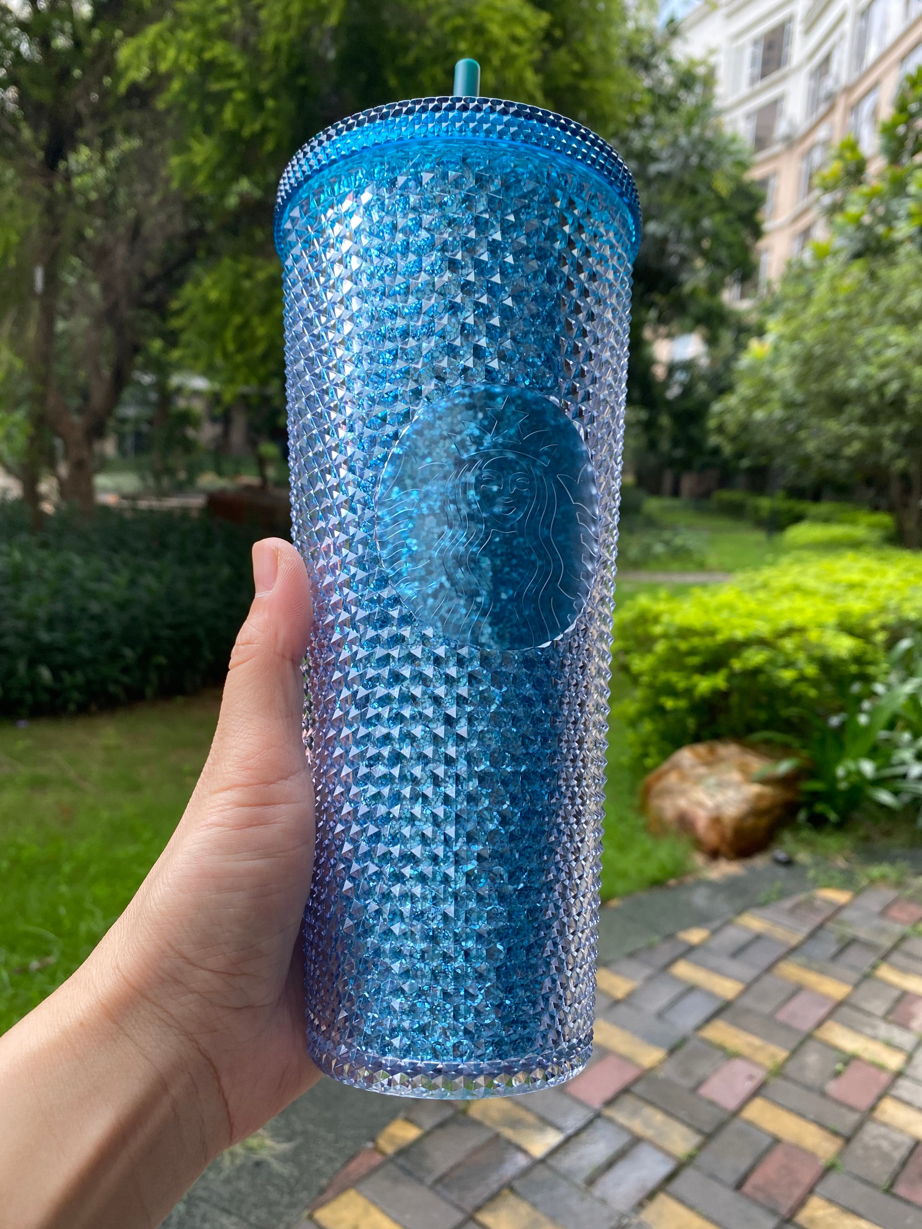 Sale Starbucks 2021 Indonesia Blue Violet Bling 24oz Studded Limited Edition