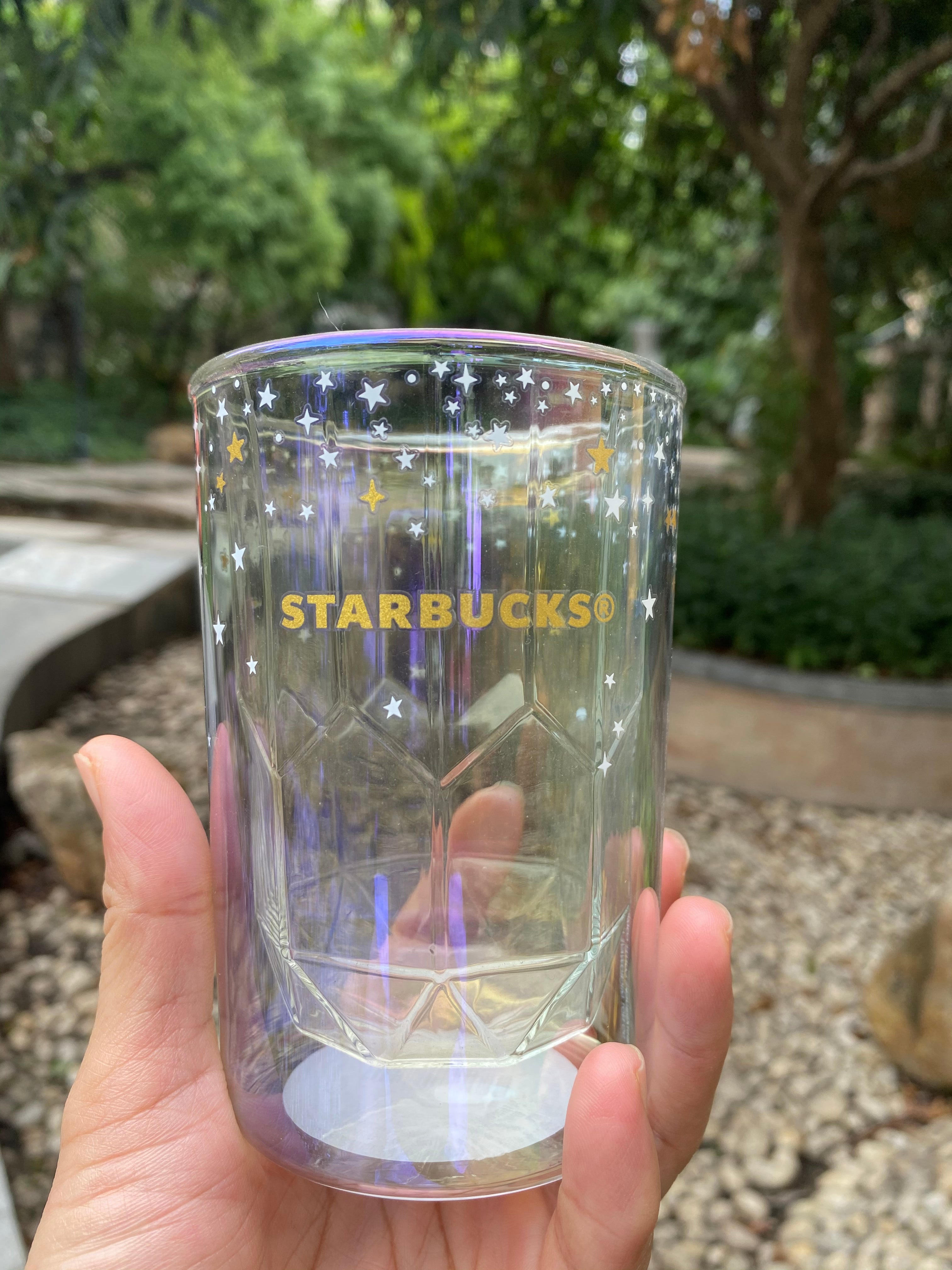 Starbucks 2020 China Single's Day Aurora Dazzle 10oz Double Glass Dream Cup