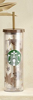 PRE ORDER Starbucks 2021 Korea Autumn Maple Leaf Straw Cup