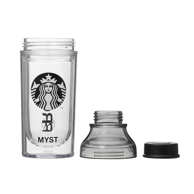 Starbucks 2021 Japan Fujiwara Hiroshi Collaboration 16oz Plastic Double Layer Water Bottle