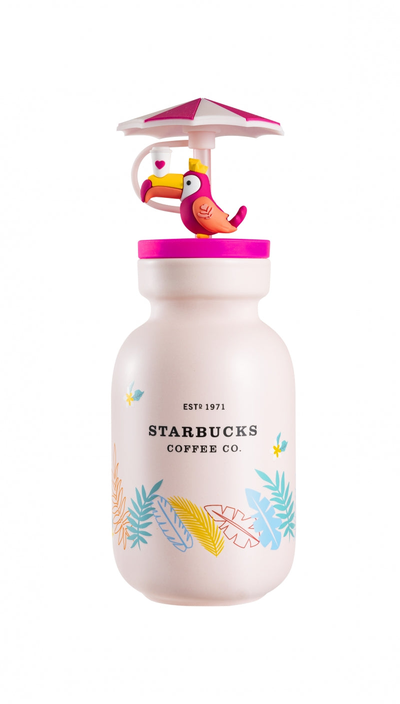 Starbucks 2021 China Summer Big Bill Bird Pink Bottle Shape 14.5oz Ceramic Cup