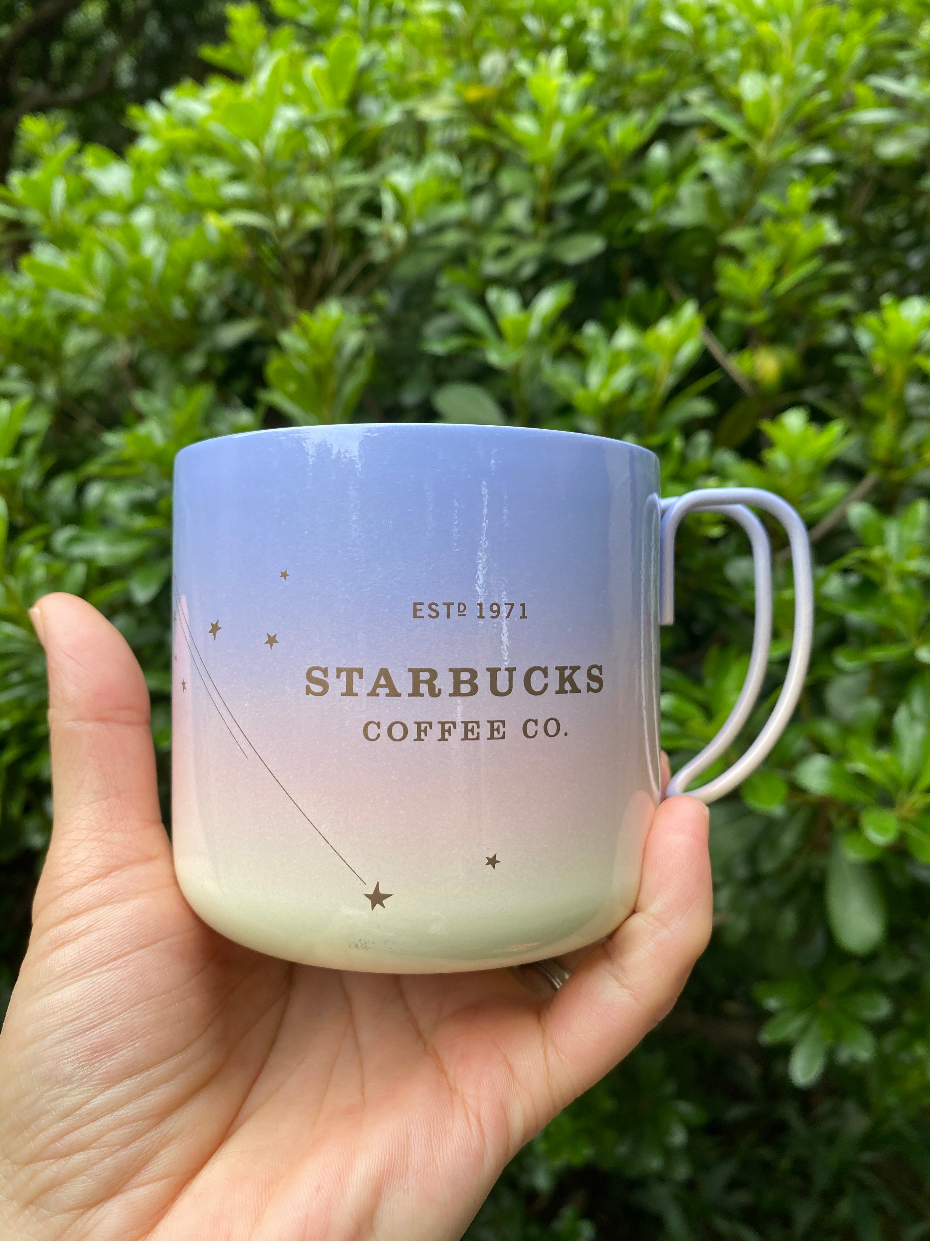 Starbucks 2020 China Aurora Purple Gradient Star Wishes 12oz Stainless Steel Cup Mug