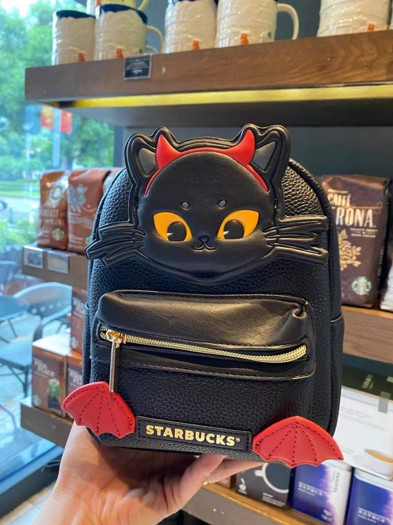 Set of Devil Cat Backpack and Stainless Steel Bottle (Starbucks China  Halloween 2021 Edition) – Ann Ann Starbucks