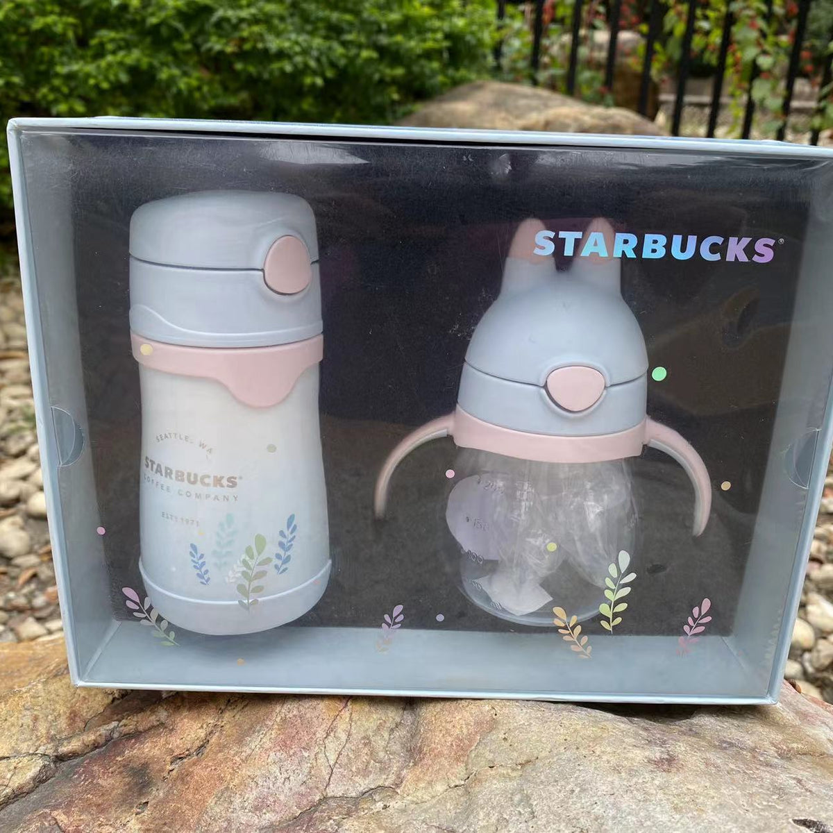 Cute Baby Bunny Thermos Set with Extra Cover – Ann Ann Starbucks