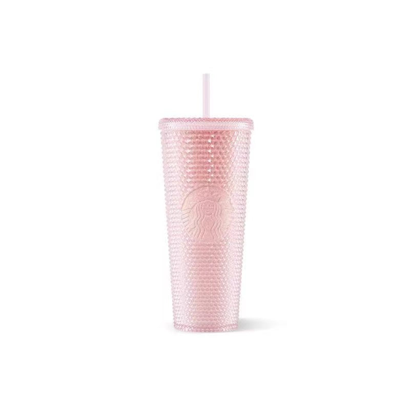 Pink Swirl Tumbler Cup, Light Pink Galaxy Cup, Milky Way Swirl Tumbler Cup,  Personalized Peach Galaxy Cup, Starry Pink Glitter Tumbler 