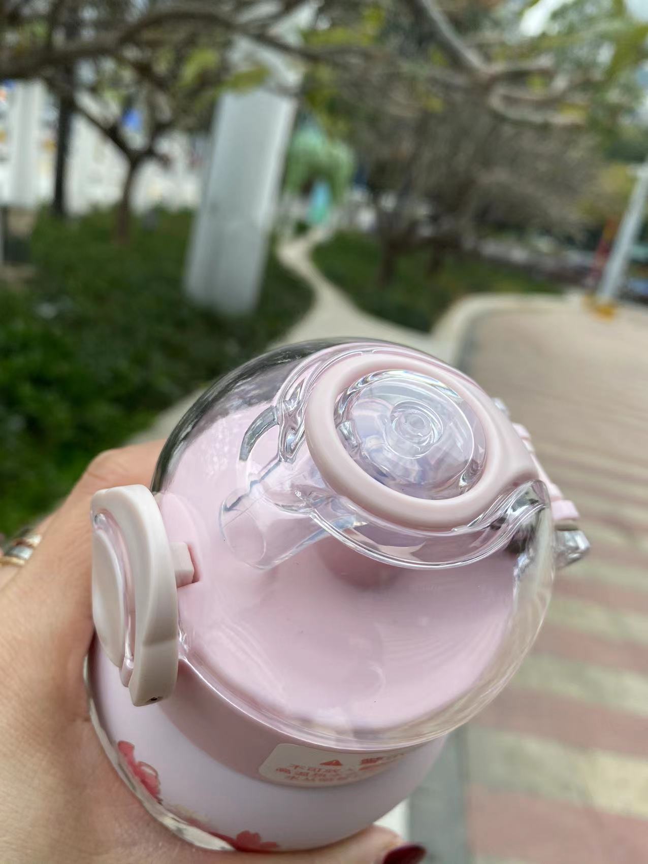 Starbucks Japan Foldable Silicone Bottle (Pink)