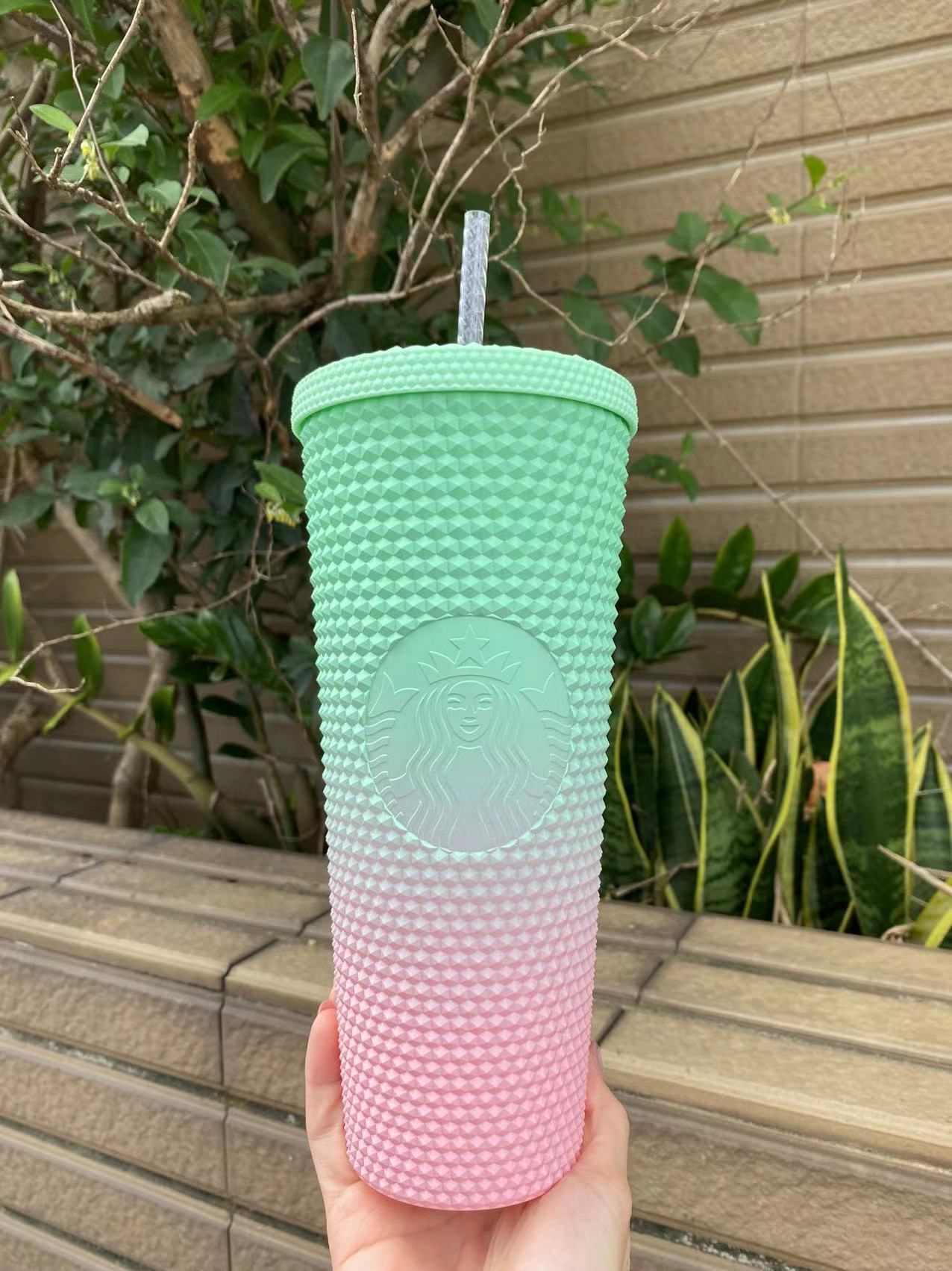 Starbucks Philippines Matte Pink deals Green Studded Tumbler