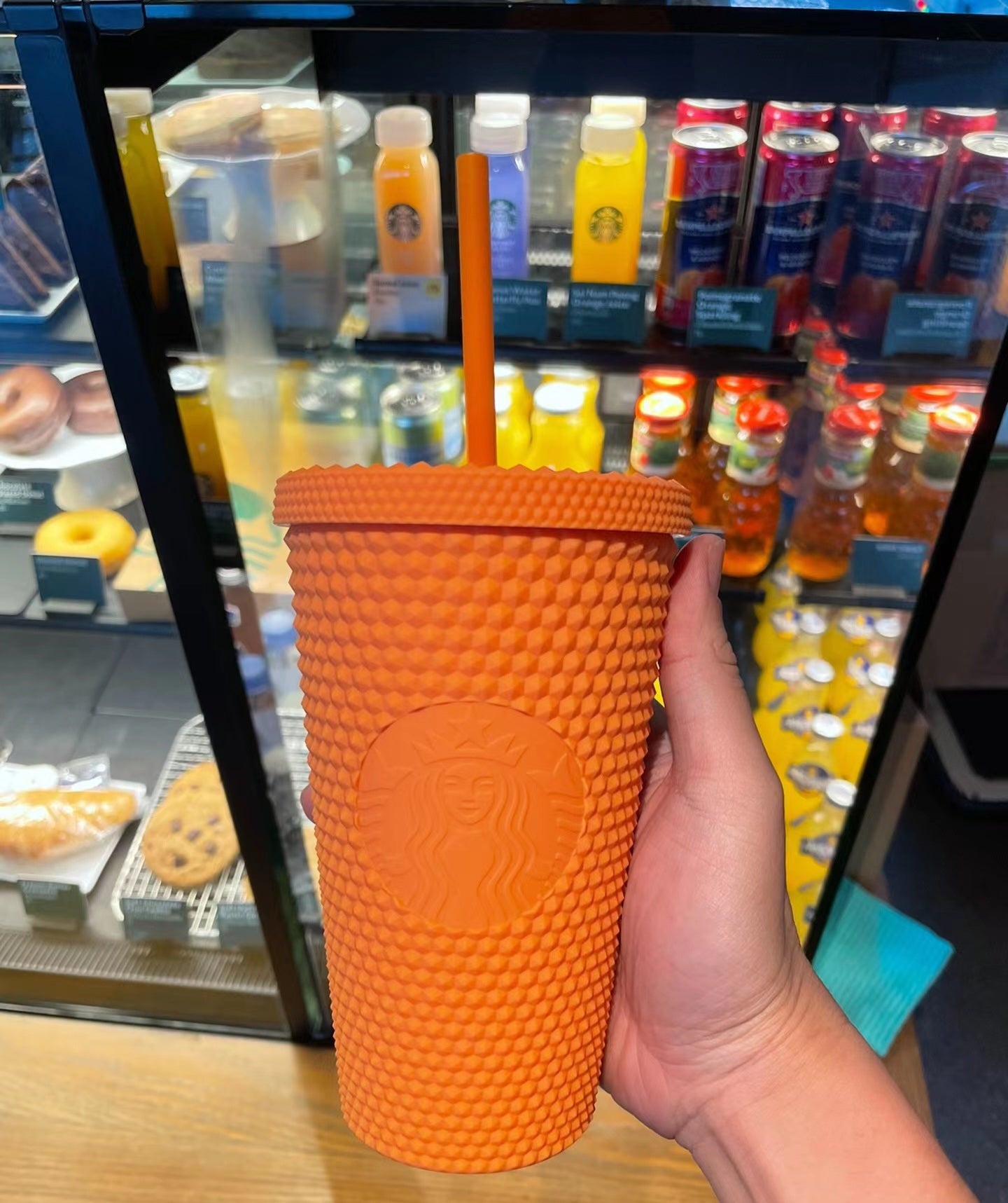 Starbucks on sale Thailand Halloween 2022 Studded Orange Tumbler