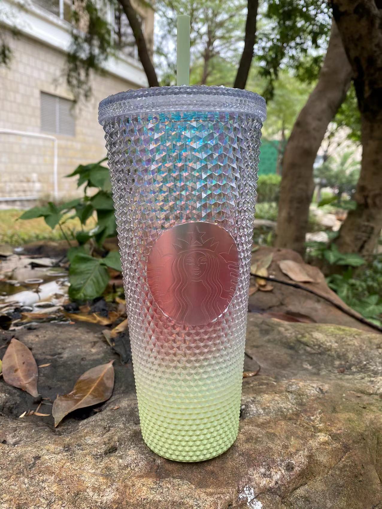 Starbucks Taiwan Transparent Fulong 2024 Exclusive Studded Tumbler