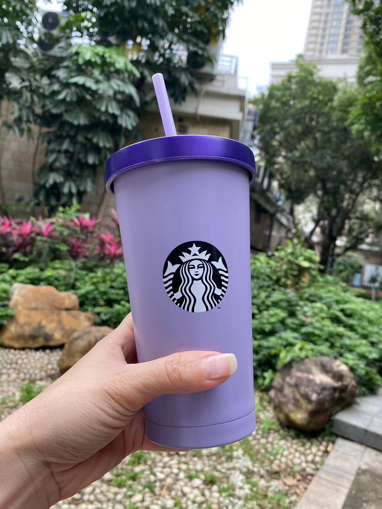 PRE ORDER 2023 Starbucks Korea Spring Purple Cherry Stainless Steel 18oz Straw Cup Tumbler