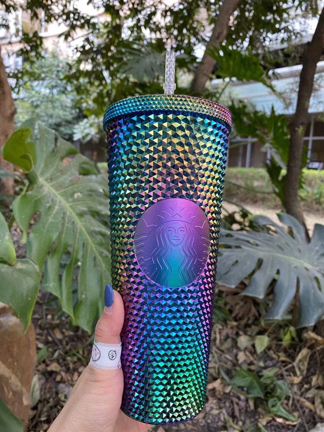 Starbucks China Oil Slick Studded top Tumbler