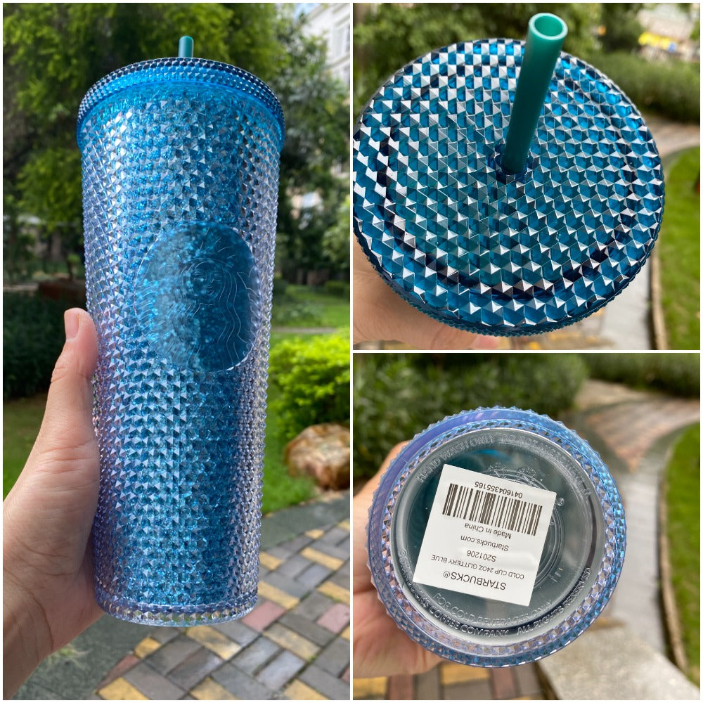 Sale Starbucks 2021 Indonesia Blue Violet Bling 24oz Studded Limited Edition