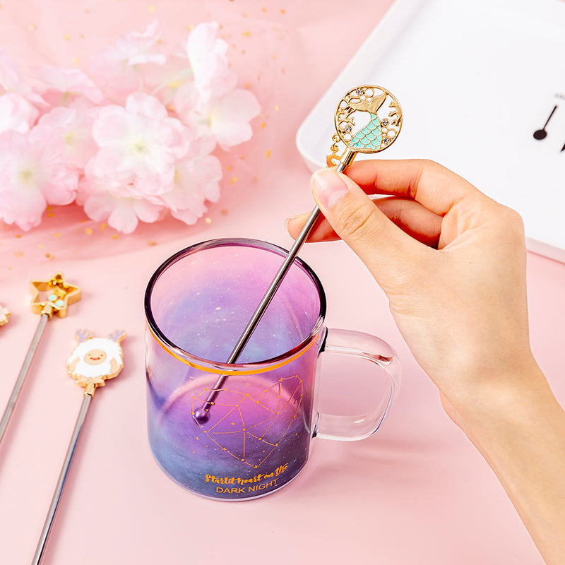 Cute Set Of 4 Stirrers For Coffee Mugs Cups