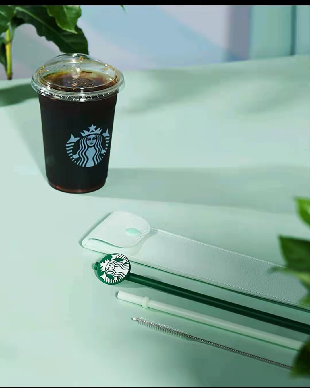 Starbucks 2021 China Mint Straw Kit