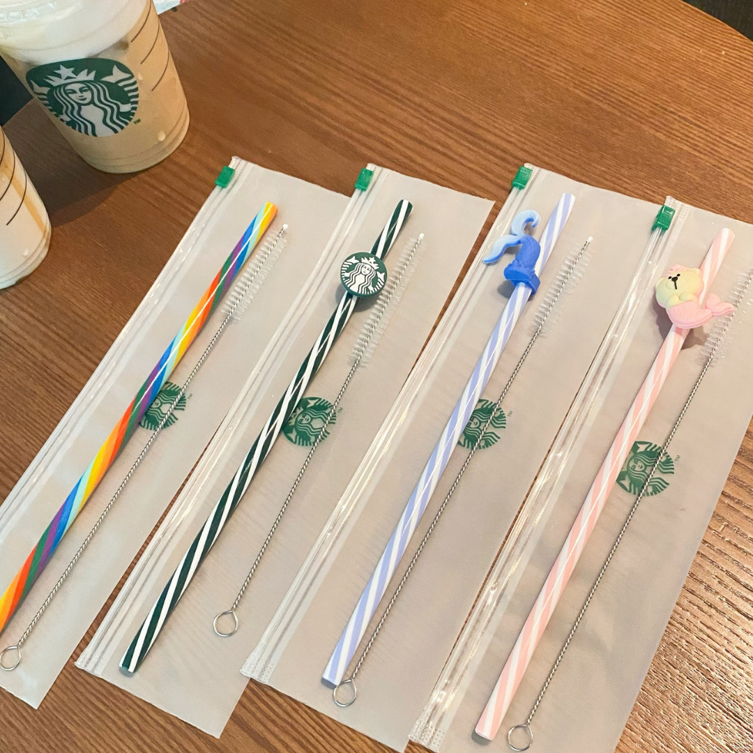Rainbow, Shooting Star and Cloud Straw Toppers set of 3 for